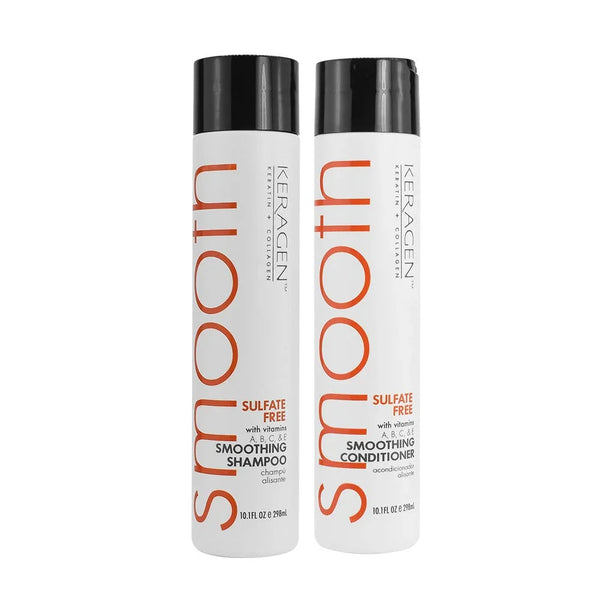 Keragen - Smoothing Shampoo and Conditioner Set with Keratin and Collagen - Keragen