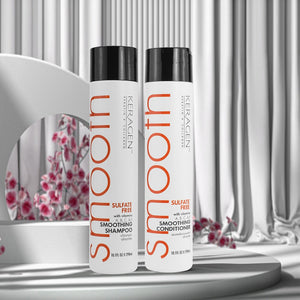 Keragen - Smoothing Shampoo and Conditioner Set with Keratin and Collagen