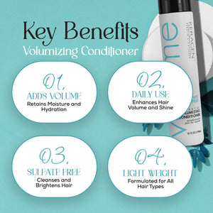 KERAGEN Volumizing Conditioner - For Fine Hair with Keratin & Collagen - Keragen