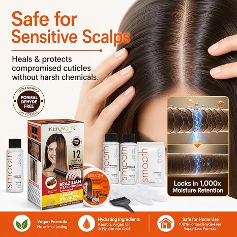 Keragen Smoothing Treatment Kit (Formaldehyde-Free)