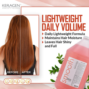 KERAGEN Clarifying Shampoo - Deep Cleansing with Keratin & Collagen - Keragen