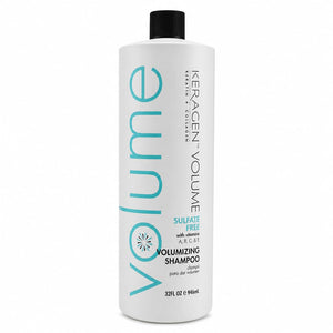 KERAGEN Volumizing Shampoo for Fine Hair, Sulfate-Free, Infused with Keratin, Collagen, and Organic Oils for Thickness and Shine - Beauty Market Online