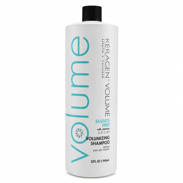KERAGEN Volumizing Shampoo for Fine Hair, Sulfate-Free, Infused with Keratin, Collagen, and Organic Oils for Thickness and Shine - Beauty Market Online