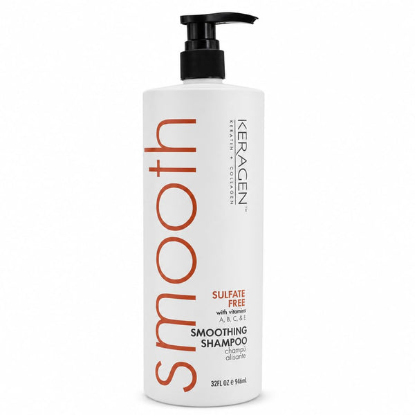 KERAGEN Smoothing Shampoo & Conditioner Set – Sulfate-Free – Keratin & Collagen Infused – Deep Moisture, Strengthens, Protects Color & Repairs with Panthenol – For All Hair Types - Beauty Market Online