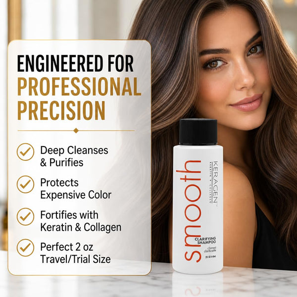KERAGEN Clarifying Shampoo - Deep Cleansing with Keratin & Collagen