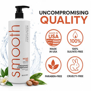 Keragen - Smoothing Shampoo and Conditioner Set with Keratin and Collagen
