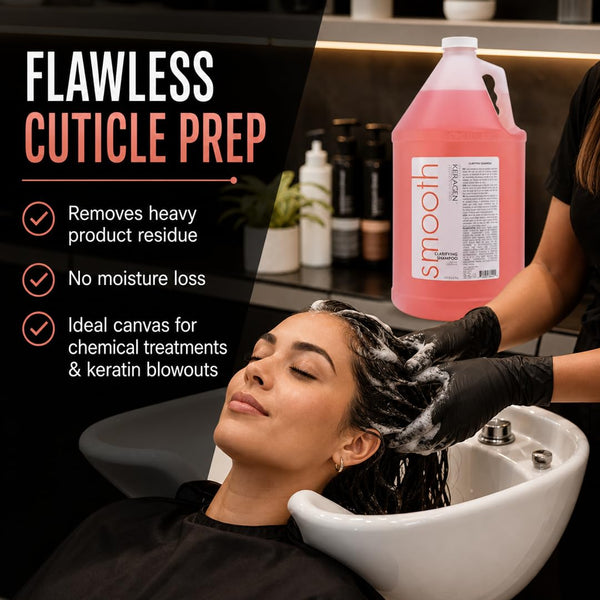 KERAGEN - Clarifying Shampoo with Keratin and Collagen - Deep Cleansing, Purifying, Refresh and Reset Damaged, Color-Treated Hair, Removes Buildup and Residue from Scalp - For All Hair Types - Beauty Market Online