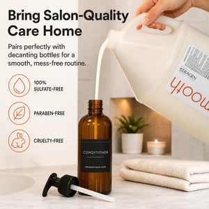 KERAGEN Smoothing Shampoo & Conditioner - Keratin & Collagen Infused Frizz Control System