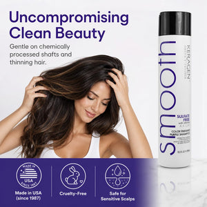 KERAGEN Purple Shampoo & Conditioner - Toning System for Blonde & Silver Hair
