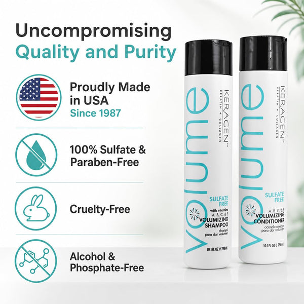 Keragen Volumizing Shampoo and Conditioner
