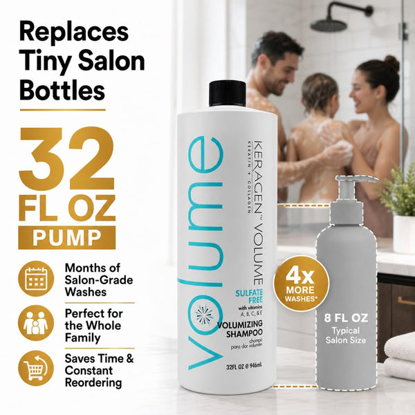 KERAGEN Volumizing Shampoo and Conditioner
