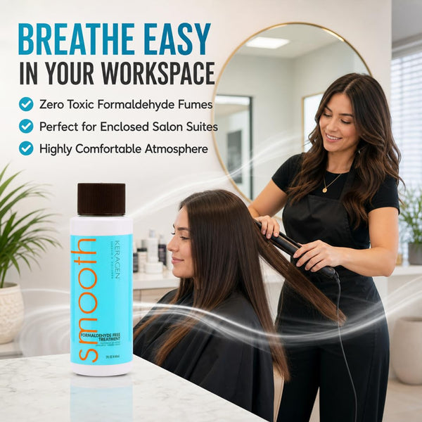 KERAGEN Brazilian Keratin Smoothing Treatment Formaldehyde-Free Blowout Straightening System