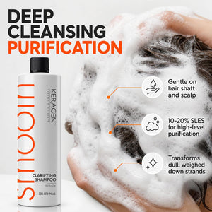 KERAGEN Clarifying Shampoo - Deep Cleansing with Keratin & Collagen