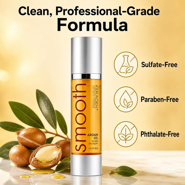 Keragen Argan Oil Hair Serum — Shine & Repair