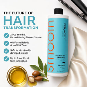 KERAGEN Brazilian Keratin Smoothing Treatment Formaldehyde-Free Blowout Straightening System