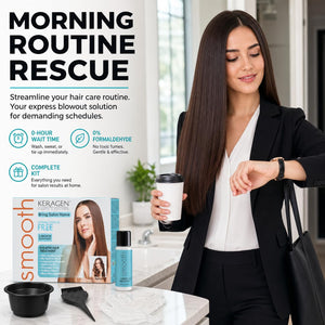 KERAGEN Brazilian Keratin Smoothing Treatment Formaldehyde-Free Blowout Straightening System