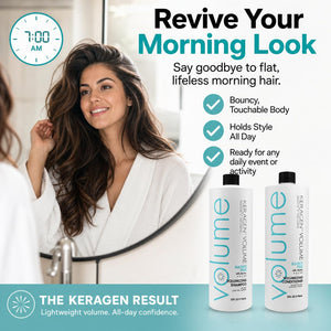 KERAGEN Volumizing Shampoo and Conditioner