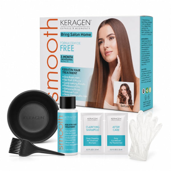 KERAGEN Brazilian Keratin Smoothing Treatment formaldehyde-free
