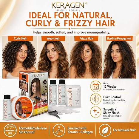 Keragen Smoothing Treatment Kit (Formaldehyde-Free)