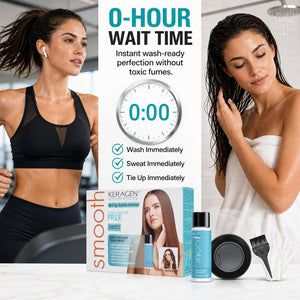 KERAGEN Brazilian Keratin Smoothing Treatment Formaldehyde-Free Blowout Straightening System