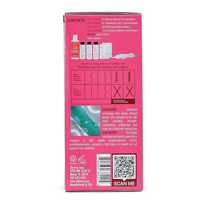 KERAGEN Smoothing Hair Treatment Kit – Frizz Control for Frizzy Hair | At-Home Use, No Flat Iron Required