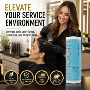 KERAGEN Brazilian Keratin Smoothing Treatment Formaldehyde-Free Blowout Straightening System