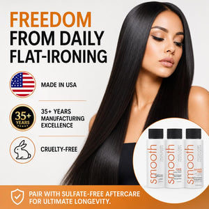 KERAGEN Brazilian Keratin Treatment - Professional Smoothing Kit for Frizzy Hair