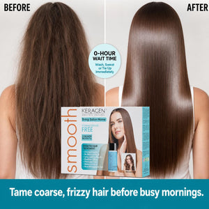 KERAGEN Brazilian Keratin Smoothing Treatment Formaldehyde-Free Blowout Straightening System