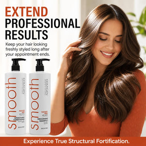 Keragen - Smoothing Shampoo and Conditioner Set with Keratin and Collagen