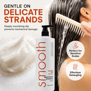 Keragen - Smoothing Shampoo and Conditioner Set with Keratin and Collagen