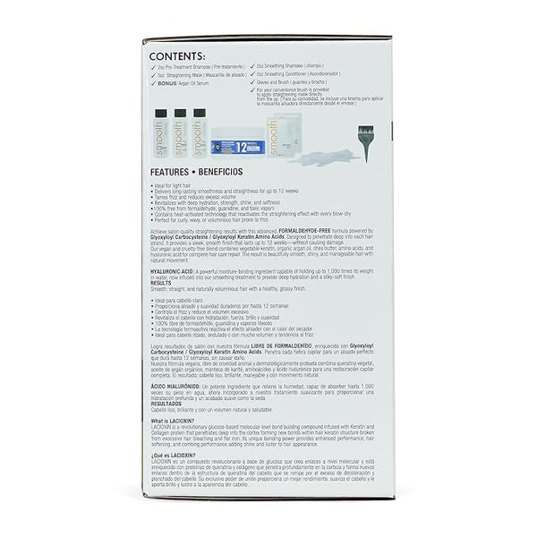 KERAGEN At-Home Hair Straightening Kit for Blonde Hair – Formaldehyde-Free Smoothing Treatment for Frizz-Prone Hair | 12-Week Humidity-Proof Results | Fine, Medium & Coarse Hair Types | Organic Ingredients
