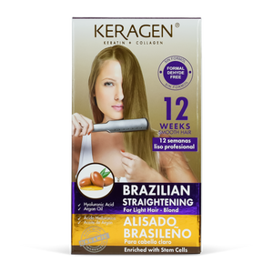 Keragen Brazilian Straightening Kit - Blonde Hair