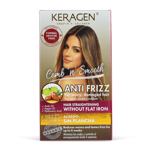 Keragen Anti-Frizz Straightening Kit - No Flat Iron