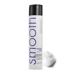 KERAGEN Sulfate-Free Color Enhance Purple Conditioner – Neutralizes Yellow Tones for Blonde & Silver Hair, with Keratin, Panthenol, Vitamins, Collagen & Jojoba Oil - Beauty Market Online