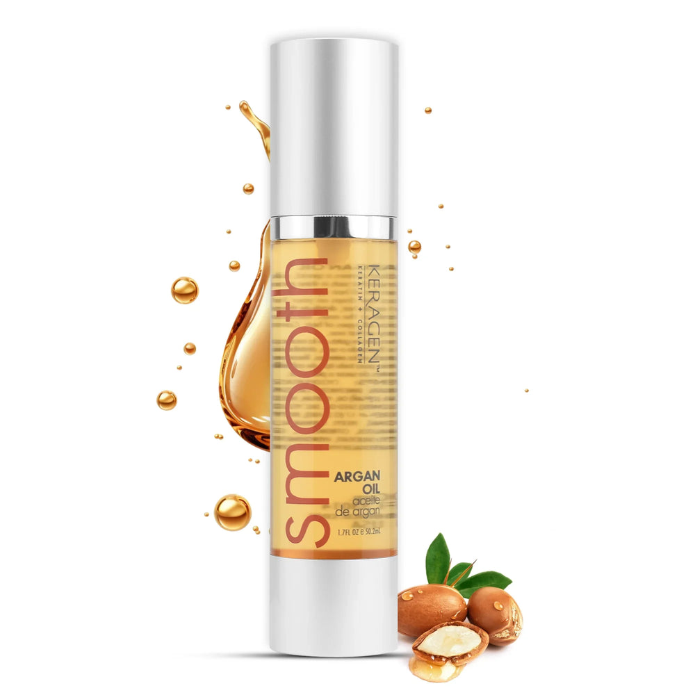 KERAGEN Nourishing Argan Oil Hair Serum for Dry & Damaged Hair - Keragen