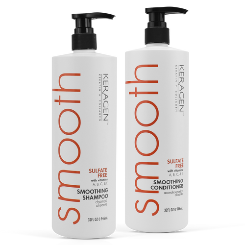 Keragen Smoothing Shampoo & Conditioner Set 32oz