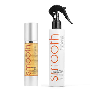 KERAGEN - Heat Protectant Spray & Argan Oil set - Keragen