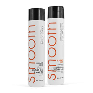 KERAGEN Smoothing Shampoo & Conditioner - Keratin & Collagen Infused Frizz Control System - Keragen
