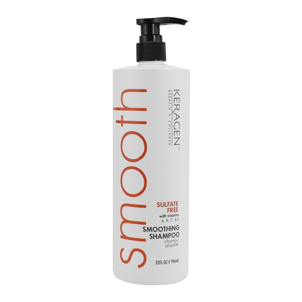 KERAGEN Smoothing Shampoo & Conditioner Set – Sulfate-Free – Keratin & Collagen Infused – Deep Moisture, Strengthens, Protects Color & Repairs with Panthenol – For All Hair Types - Beauty Market Online