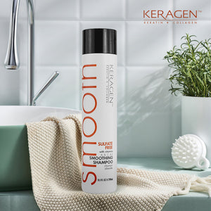 KERAGEN Smoothing Shampoo & Conditioner - Keratin & Collagen Infused Frizz Control System - Keragen