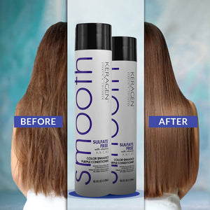 KERAGEN Sulfate-Free Color Enhance Purple Conditioner – Neutralizes Yellow Tones for Blonde & Silver Hair, with Keratin, Panthenol, Vitamins, Collagen & Jojoba Oil - Beauty Market Online