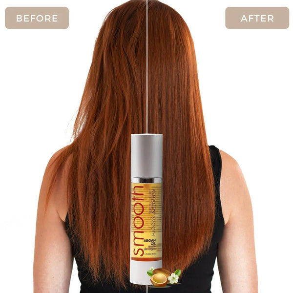 KERAGEN Nourishing Argan Oil Hair Serum for Dry & Damaged Hair - Keragen