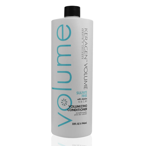 KERAGEN Volumizing Conditioner - For Fine Hair with Keratin & Collagen - Keragen