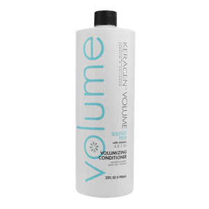 KERAGEN Volumizing Shampoo & Conditioner Duo - For Fine Hair with Keratin & Collagen