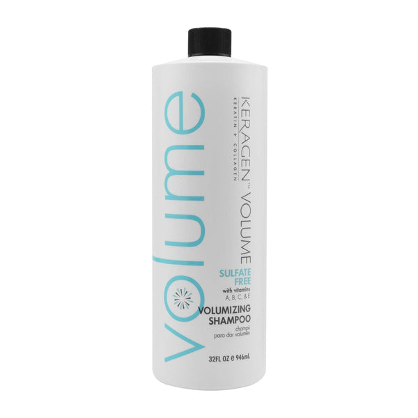 KERAGEN Volumizing Shampoo & Conditioner Duo - For Fine Hair with Keratin & Collagen