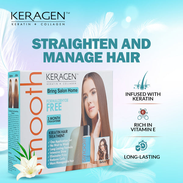 KERAGEN Brazilian Keratin Smoothing Treatment formaldehyde-free