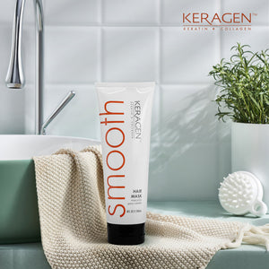 KERAGEN - Deep Moisturizing Hair Mask for Dry & Damaged Hair (8 Oz) - Repairs, Restores, Frizz-Free, Infused with Keratin, Panthenol, Collagen & Jojoba Oil - Beauty Market Online