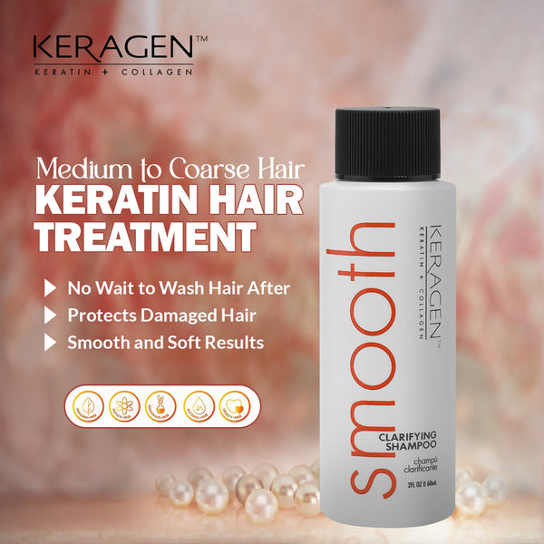KERAGEN Clarifying Shampoo - Deep Cleansing with Keratin & Collagen - Keragen