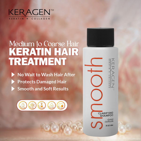 KERAGEN - Clarifying Shampoo with Keratin and Collagen - Deep Cleansing, Purifying, Refresh and Reset Damaged, Color-Treated Hair, Removes Buildup and Residue from Scalp - For All Hair Types - Beauty Market Online