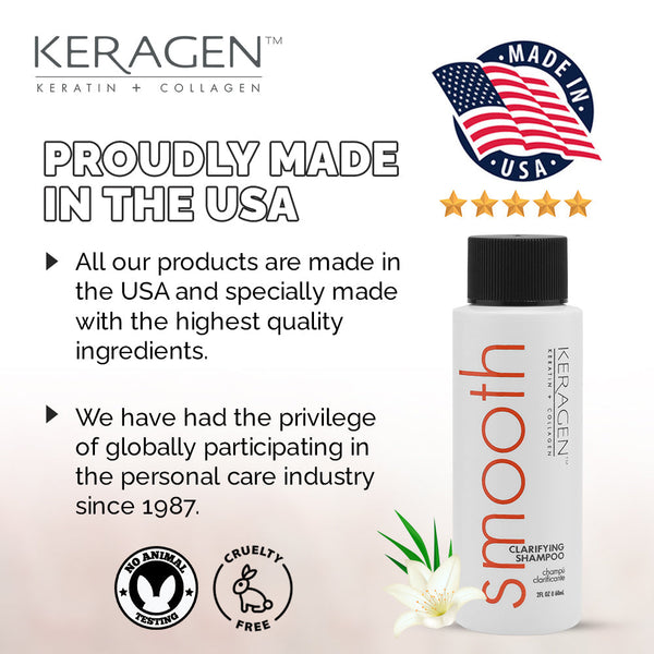 KERAGEN - Clarifying Shampoo with Keratin and Collagen - Deep Cleansing, Purifying, Refresh and Reset Damaged, Color-Treated Hair, Removes Buildup and Residue from Scalp - For All Hair Types - Beauty Market Online